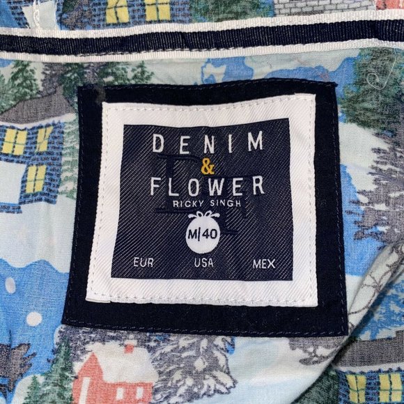 NEW Denim & Flower Ricky Singh Christmas Holidays Jacket Medium - Picture 6 of 8